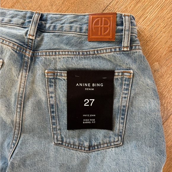 Anine Bing Fritz Jeans Baltic Blue NWT 27 - Picture 8 of 9